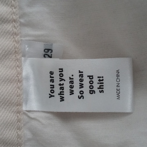 PACSUN VINTAGE LOOSE  WOMEN'S WHITE /TAN PATCH JEANS. SIZE 29 - Picture 13 of 13